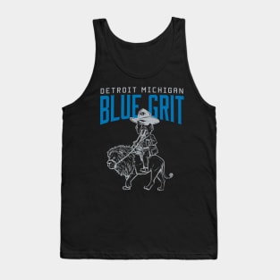 Blue Grit - Dark Backgrounds Tank Top